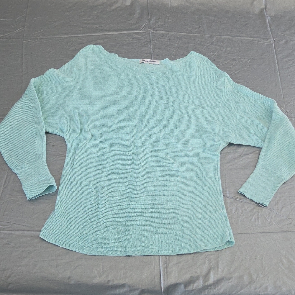 Tommy Bahama Light Mint Scoop-Neck Knit Sweater Size S